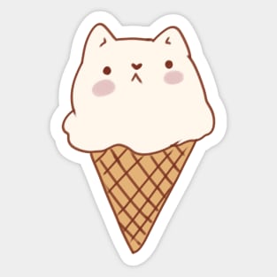 Ice cream cat Sticker